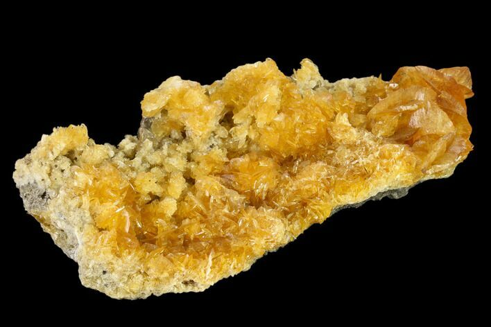 Orange Selenite Crystal Cluster (Fluorescent) - Peru #130512